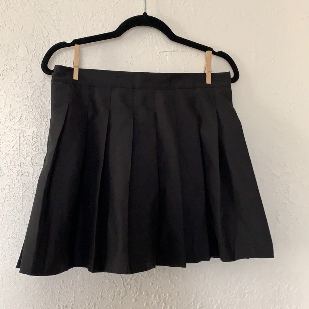 Dolls Kill Onyx Just Like Candy Pleated Skirt